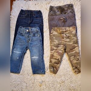Stylish Kids Denim and Camo Pants